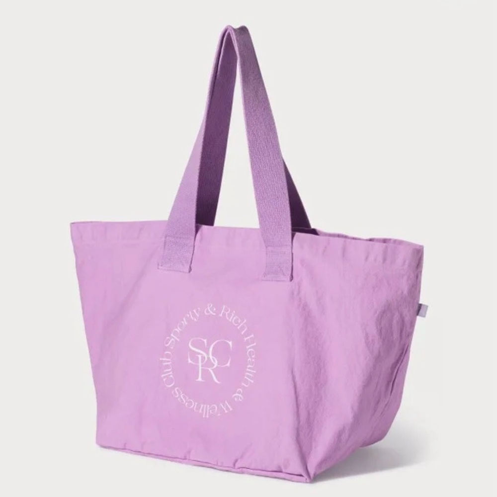 Sporty & Rich Purple Canvas Tote Bag